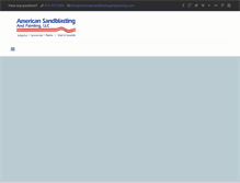 Tablet Screenshot of americansandblastingandpainting.com